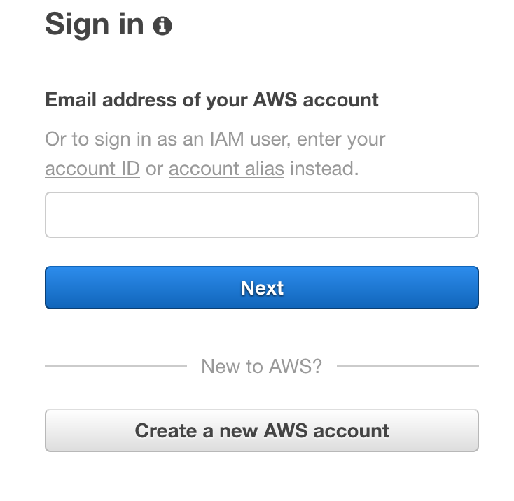 AWS Console Login