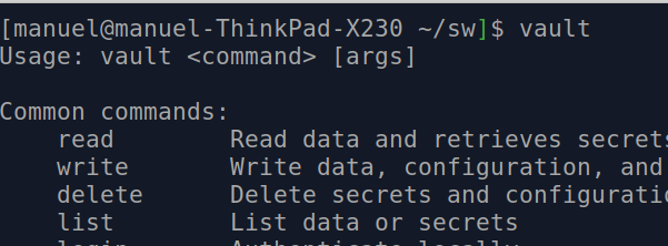 command installation