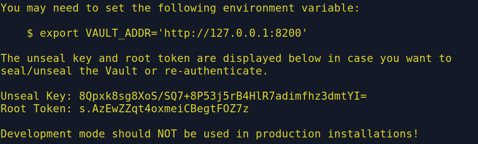command configuration